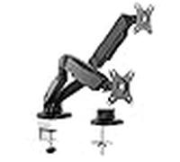 Value Soporte para monitor 17991163 – 2 pantallas, 450 mm, montaje en mesa, elevación a gas, negro