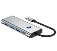 Value Estación de Acoplamiento USB Tipo C, HDMI 4K60, 3X USB A + Tipo C PD, 1x SD/microSD (TF)