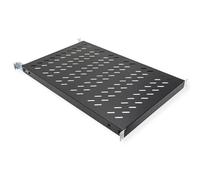 VALUE Estante de 19«, 1U de Profundidad Variable, 440 x 700 mm, Capacidad de Carga de 50 kg