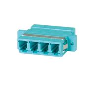 Value fibre optic adapter lc quadruple, om3 pb adaptador de fibra ópt