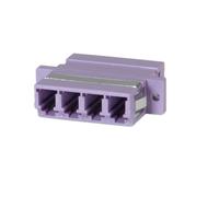 Value fibre optic adapter lc quadruple, om4 pb adaptador de fibra ópt