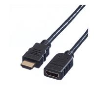 VALUE HDMI High Speed Verlängerungskabel, mit Ethernet, ST-BU, 1,5 m - Cable Extensión HDMI Alta Velocidad 4K 3840x2160, Ethernet, 1.5 m, Conector Dorado
