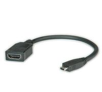 Value hdmi - micro hdmi 0.15 m cable hdmi 0,15 m hdmi tipo a (estánda