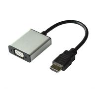 Value hdmi - vg 3.5mm vga (d-sub) + 3,5mm negro, plata