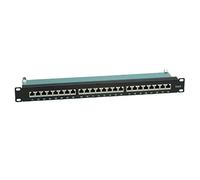 Value Kat.6 19"-Patchpanel, 24 P, geschirmt, Schwarz Panel de parcheo - Bahía de Entrada (24 P, geschirmt, Schwarz, Negro)