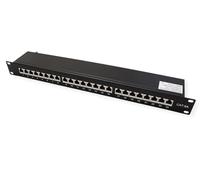 Value Panel de conexión Cat.6A (Clase EA) de 19", 24 P, apantallado, Negro