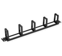 Value Panel Frontal de 19", 5 pasacables Tipo C, Entrada de Cables, Negro Intenso RAL 9005