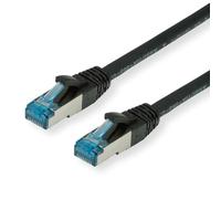 VALUE patch cable Cat. 6A (Clase EA) S/FTP (PiMF), LSOH, negro, 0,15 m
