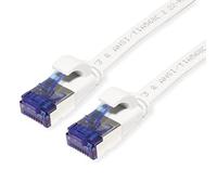 Value Patch Cord Cat.6A (Clase EA) FTP, extraplano, Blanco, 1 m