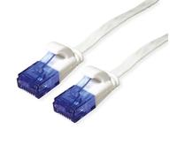 Value Patch Cord Cat.6A (Clase EA) UTP, extraplano, Blanco, 0,5 m