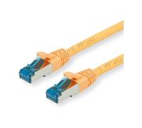 VALUE Patch Cord Cat.6A Class EA S/FTP PiMF LSOH Amarillo 10m - Cable de Red RJ45 Trenzado, Blindaje S/FTP, 10 Gbit/s, 500 MHz