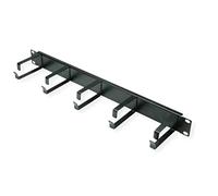 VALUE 26990310 - Panel de guía de cables de 19'' 1U, RAL 9005 negro intenso