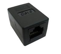 Value rj45 modular acoplador, cat.6, no blindado, negro