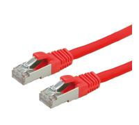 Value s/ftp patch cord cat.6, halogen-free, red, 5m cable de red rojo