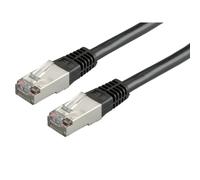 Value s/ftp (pimf) patch cord cat.6, black 10 m cable de red negro