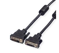 Value Secomp 3 m DVI-D/DVI-D cable DVI Negro - Cables DVI (3 m, DVI-D, DVI-D, Negro, 1 pieza(s), Male connector/Female connector)