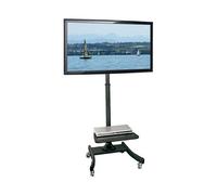 VALUE Soporte de TV plegable, soporte LCD de 27 a 47 pulgadas, soporte giratorio para TV plana de hasta 35 kg color negro