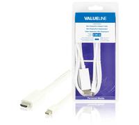 Valueline cable adaptador mini displayport macho - conector hdmi, colo