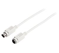 Valueline cable alargador ps2 macho - ps2 hembra de 2 metros en color
