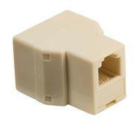 Valueline divisor telecom, rj11 hembra ? 2x rj11 hembra, blanco, apt