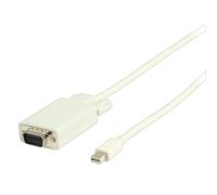 Valueline Porta Mini Display - VGA 15-pin 2,0 Metri Bianca