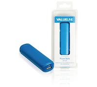 Valueline VL2200PB001BU Ión de Litio 2200mAh Azul batería Externa - Baterías externas (Azul, Universal, Ión de Litio, 2200 mAh, USB, 5 V)