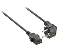 Valueline VLEP10000B30 - Cable (Power plug type F, C13 coupler, Masculino, 16,5 cm, 20 cm, 4 cm) Negro