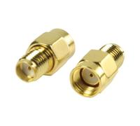 Valueline VLSP02111A - Adaptador para cable RP SMA macho a SMA hembra, 2 unidades