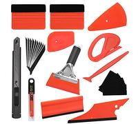 ValueMax 10-Piezas Kit Herramientas para Película de Ventana, Herramientas Tinte de Ventana de Automóvil, Herramientas para Láminas de Coche, con Cutter, Rasquetas, Espátulas