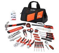 ValueMax 219 Piezas Juego de Herramientas Básicas y Accesorios con Bolsa de Almacenamiento, Herramienta para el Hogar, Set de Herramientas ideal para Bricolaje y Arreglos Diarios