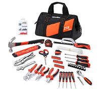 ValueMax Kit de herramientas para el hogar de 218 piezas con bolsa de herramientas de 13 pulgadas, reparación del hogar y juego de herramientas de bricolaje, incluyendo juego de alicates, juego de