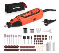 ValueMax Mini Amoladora Eléctrica 130W, Multiherramienta con 120 Accesorios, Herramienta Rotativa con 5 Velocidad Variable de 35000 rpm, Bolsa de Almacenamiento, para Bricolaje