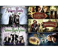 Values Fantasy Kids Magical Creepy 5 Movie Family Feature Addams Family Spooky / Lemony Snicket's Of Unfortunate Events + Spiderwick Chronicles family Imagination Fantasy & Hugo DVD