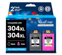 Valuetoner 304 XL Multipack Cartuchos de Impresora Remanufacturados de Repuesto para HP 304 Cartuchos de Impresora para HP Envy 5000 5030 5010 5020 5032 5020 para HP Deskjet 3750 2630 2620 2622 3720