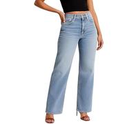 Valvari Mid Low Rise Stretch Jeans Valvari Sweatpant Stretchy Casual Jeans Tummy Control Baggy Straight Leg (Light Blue,XXL)