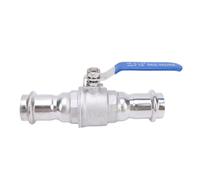 Valve à bille de presse en acier inoxydable 304 à passage intégral DN32 1 1/4po pour applications industrielles