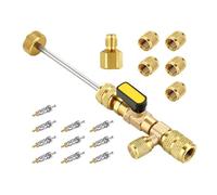 Valve Core Removal Tool, Core Installer, HVAC Valve Remover Installing Tools, Steel Construction, Ergonomic Non-Slip Grip, Ideal for Refrigeration Service, Conditioning Repair