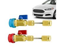 Valve Core Remover, R134a AC Repair Tool Kit | Quick Disconnect Air Conditioning Piston Disassembly Tool Non Slip Refrigeration Tire HVAC System Maintenance Service Use Set