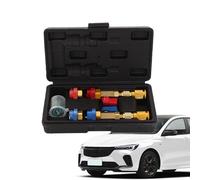 Valve Core Tool, Air Condition Removal Tool, Anti-Slip Repair Kit with O Rings Rubber Seal, Portable Installer Set 8.66x4.72x1.97 inches for Refrigeration, Motorcycle, Vehicle