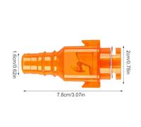 Valvola Di Blocco Aria Compressa 1/4 Pollice, /0,83 Pollici Materiale Metallico, Connettore Rapido Aria Compressa, Con 7.2 DN,Compatibile Con La Maggior Parte Dei Compressori
