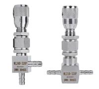 Válvula, 1 UNIDS 4/6/8/10/12/14 mm Manguera de Acero Inoxidable 304 Válvula de Aguja Micro Regulador de Flujo Controlador de Medición Agua Gas(12mm,304-ELBOW 90 DEGREE)