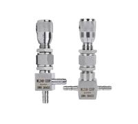 Válvula, 1 UNIDS 4/6/8/10/12 mm Manguera de Acero Inoxidable 304 Válvula de Aguja WL24H-320P Controlador de Medición Regulador de Flujo(4mm,Straight)