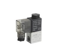 Válvula 2V025-08 12V 24V 110V 220V 36V voltios válvulas solenoides de aire 2 posiciones 2 puertos 1/4 "válvula solenoide neumática normalmente cerrada