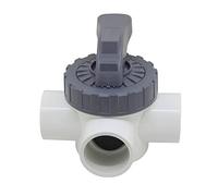 Valvula 3 vias pvc 50mm 63mm valvula de bola piscina grifo esfera tubería agua llave de paso pvc agricola jardin (50mm Diámetro interno)