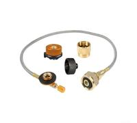 Válvula Adaptador Gas para lpg 63cm Anti-Fugas Válvula Adaptador(set 2) | Anti-fugas integrado, conexiÃ³n segura, manguera 63cm, para ideal barbacoa, montaje rÃ¡pido