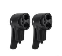 Válvula adaptadora de bomba de bicicleta diseño de doble cabezal para cambiar sin problemas entre válvulas y válvulas con boquillas de liberación rápida para varios tipos de bicicletas (2 piezas)