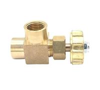 Válvula aguja latón recta codo hembra | 1/8-1/4 neumático tapón kit(1/4",Elbow Type)