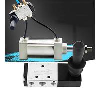 VáLvula Aire, Pt1 / 4, G1 / 8, Válvula Neumática Manual, 0~0.8Mpa, 5 Puertos 3 Posiciones, Anticorrosión, Peso Ligero, Buen Rendimiento de Sellado, Usar en Sistemas de Control Industrial(4H230-08)