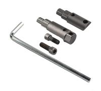 Válvula angular de alambre roto para tubos de 20 mm/25 mm, removedor de tornillos de rosca inversa, herramienta de reparación de fontanería de metal, azul y plateado opcional (plata)