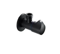 Válvula angular de baño negra, válvula de llenado de control de agua for cocina, grifos, grifo mezclador de agua fría y caliente, accesorios estándar G1/2 304 de acero(COLD)